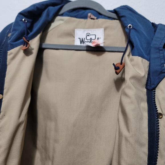 VTG 1980s Ford Jacket Mens L Blue Full Zip Factory Uniform Workwear Made in USA - Picture 16 of 16